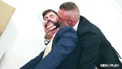 Suit and Tie Bukkake: A Gay Porn Movie to Conquer Office Stress?