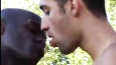 Young Frenchman Sucks a Caribbean TBM Cruising for More in the Islands French Blowjob Boy Meets Black Antillean