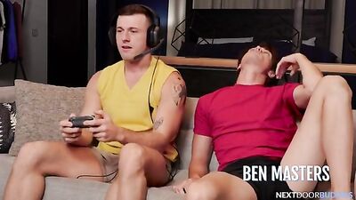Hard Gay Porn: Gaming Gone Wild - Three Hot Guys in a Secret Threesome!