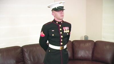 Military Classified Hetero Marine Gets Blown by the Succulent Seaman