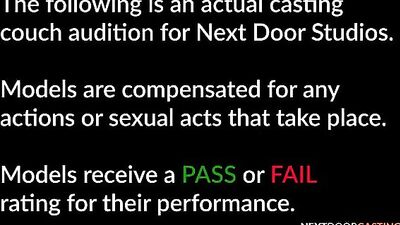 Young and Excited Auditionee Gets Off for the Camera in Casting Call