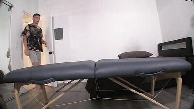 Military Mans Intense Hand Job & Massage Session Ends in Spectacular Orgasm