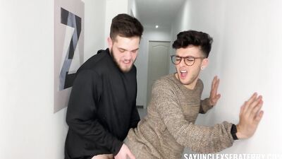 Hallway Quickie: A Spontaneous Moment of Anal Fun