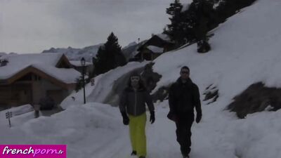 Ski-Loving Buddies Suck Each Others Cock in the Mountains