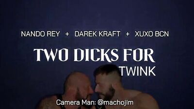 Young studs Derek Kraft and Nando Rey lick and fuck with their thick cocks in RawFuckClubs hottest gay porn video yet!
