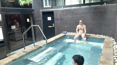 Poolside Blowjobs & Pounding: Johnny Rapid & Jonah Wheeler in Public Jacuzzi!