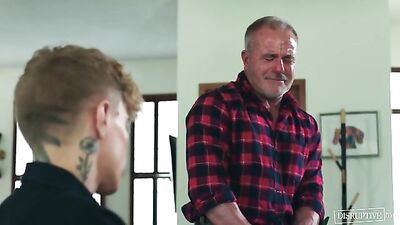 Uncles Hot Stroke: Older Dad Takes His Sons Place with the Family Friend!