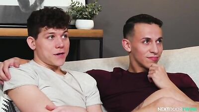 Gay Porn Video - American Threesome with Hottie Roommate!