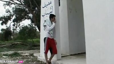 Young Thick Muscular Top Sucks His Skinny Bottom Buddy in Moroccan Bedroom