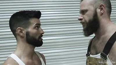 Gay Porn Inspection Fail: Officer Deep Dicc Fucks Casey Everett and Brian Bonds