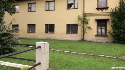 Czech Hunter: Cruising in the Park - Young Straight Guy Gets Paid to Guide Gay Tourist in Outdoor Sex Adventure (186 characters)