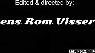 Hardcore hotel fun with two well-built men and leather-clad Viktor Rom