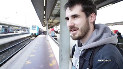 Young French Macho Sucks Cock Hard at the Station