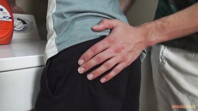 Young Twink Gives a Spanking to His Boyfriend - A Punishment for Neglecting Chores