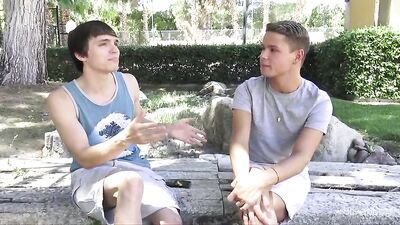 First Time Together: Two Handsome Guys Take Off Their Clothes and Get Naughty!