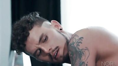 Black Muscle Men Bareback with a Hot Young Neighbor!