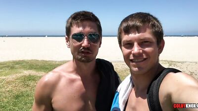 Window Seat: Two Handsome Men Engage in Steamy Public Display of Affection