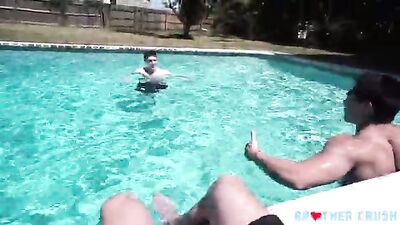 Gay Porn Incest - I Succeeded in Sucking My Half-Brother at the Pool - Kurt Niles, Todd Hanes and Axel Kane Incestuous Gay Porn Video Pool Fun with Brothers Bone Exploring Family Desires