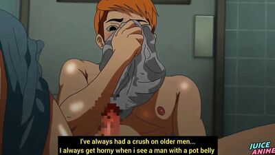 A mature Bear daddy caught his twink roommate sniffing his underwear - Hentai Bara Yaoi Hostel ep 2