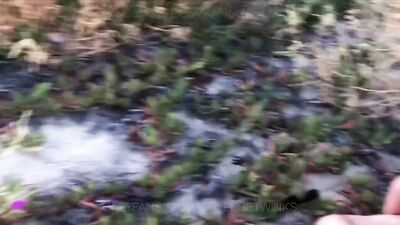 College Boys Hot Threesome On the Beach Between Classes with Massive Double Facial