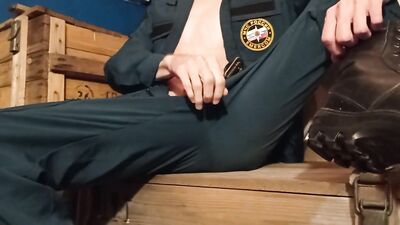 boy jerking off on boxes