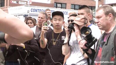 Dirty Cock Hungry Leather Slut Blown and Fucked at the Dore Alley Street Fair