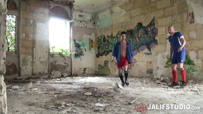 Gay Porn Shootout! French Sports Coach Sucks Off Footballer in Secret Corner