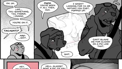 Furry Porn Comic Dub: "Getting Familiar" (anal, anthro, blowjob, biting, knotting, gay sex)