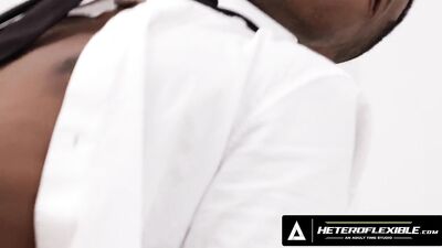 HETEROFLEXIBLE - Horny Jocks Kenzo Alvarez & Kai Taylor Fuck Before Joining Abstinent Girlfriends