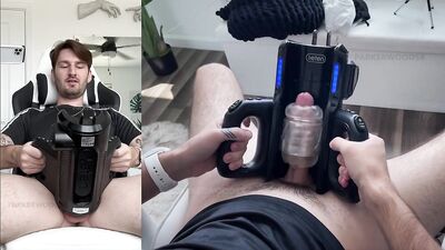 Trying out my XSpaceCup Auto-Stroker for the first time.
