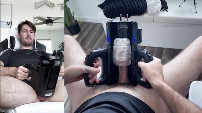 Trying out my XSpaceCup Auto-Stroker for the first time.