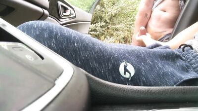 Parking Suck Fest - Gay Road Trip Blowjobs and Cumshots!