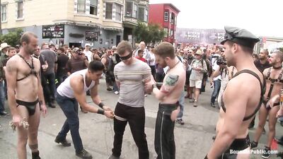 Stripped and Shamed at the Dore Alley Street Fair - Public Gay Fetish Humiliation