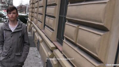 Young Czech Street Struck Hustler in Gay Hotel Room Romp
