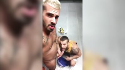 Grizzly Bareback with a Fresh Sperm Dose: A Tattooed Sailor Gets His Cock Sucked by a Bear Until He Cums in Its Mouth