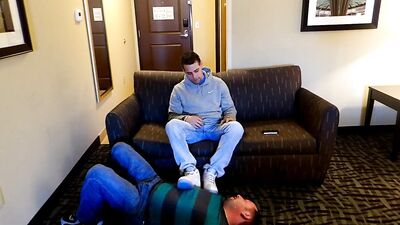 Foot Worship - Gay Porn Video: Master Alpha Dominates a Slave with His Feet