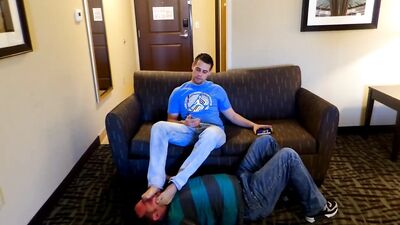 Foot Worship - Gay Porn Video: Master Alpha Dominates a Slave with His Feet