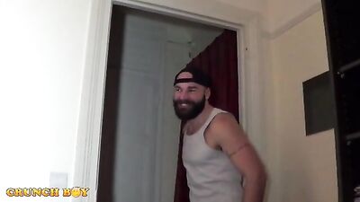 Double Penetration: Two Well-Endowed Straight Men Delivering a Rear Entry for Max DuRos Royal Ass.