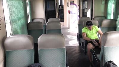 Hardcore French Train Sex - Cruising in Public for Exhibitionism and Rough Fucking