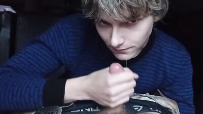 Blowjob to straight military man