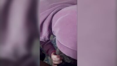 young whiteboi Worships BBC on knees like a Sissy Slut + his boypussy creams all on Black Daddy Dick