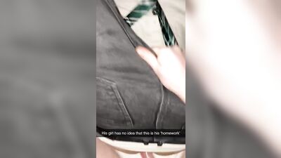 Snap Lea*ked! Caught shagging the popular bully!