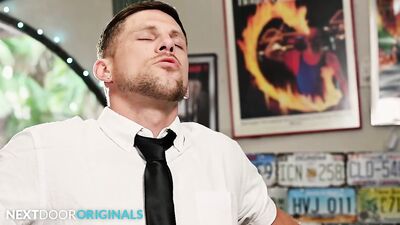 Sexy Waiter Dicks Down Hunk Flirt At Work - Roman Todd, Jayden Marcos - NextDoorStudios