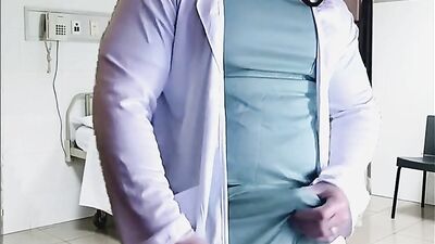 Male Doctor Cums in Hospital