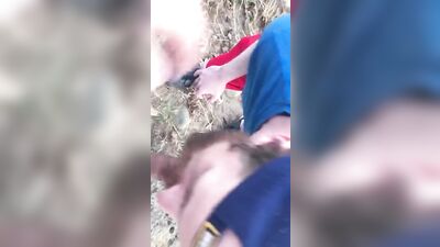 Fishing With the Stepbrother Sucks Me By The River and Gets Huge Facial