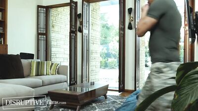 New Recruit Takes ROUGH Pounding By 2 Army Vets in Bareback Threesome - DisruptiveFilms