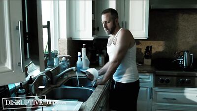 Stepdad & Stepson One-Up Each Other in Argument Leading to Taboo Fuck - DisruptiveFilms