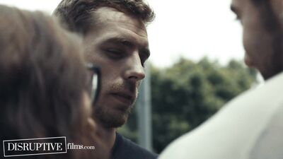 Carter Woods Follows Crush to Bathhouse & Watches Raunchy DP Threesome - Disruptive