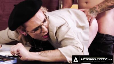HETEROFLEXIBLE - Femboy Artist Axel Rose Gets Smashed By College Jock Clark Delgaty For Inspiration