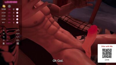 Puppy Boy Electrostim & Male multiple orgasm :3 // VRChat ERP & Loud Male Moaning